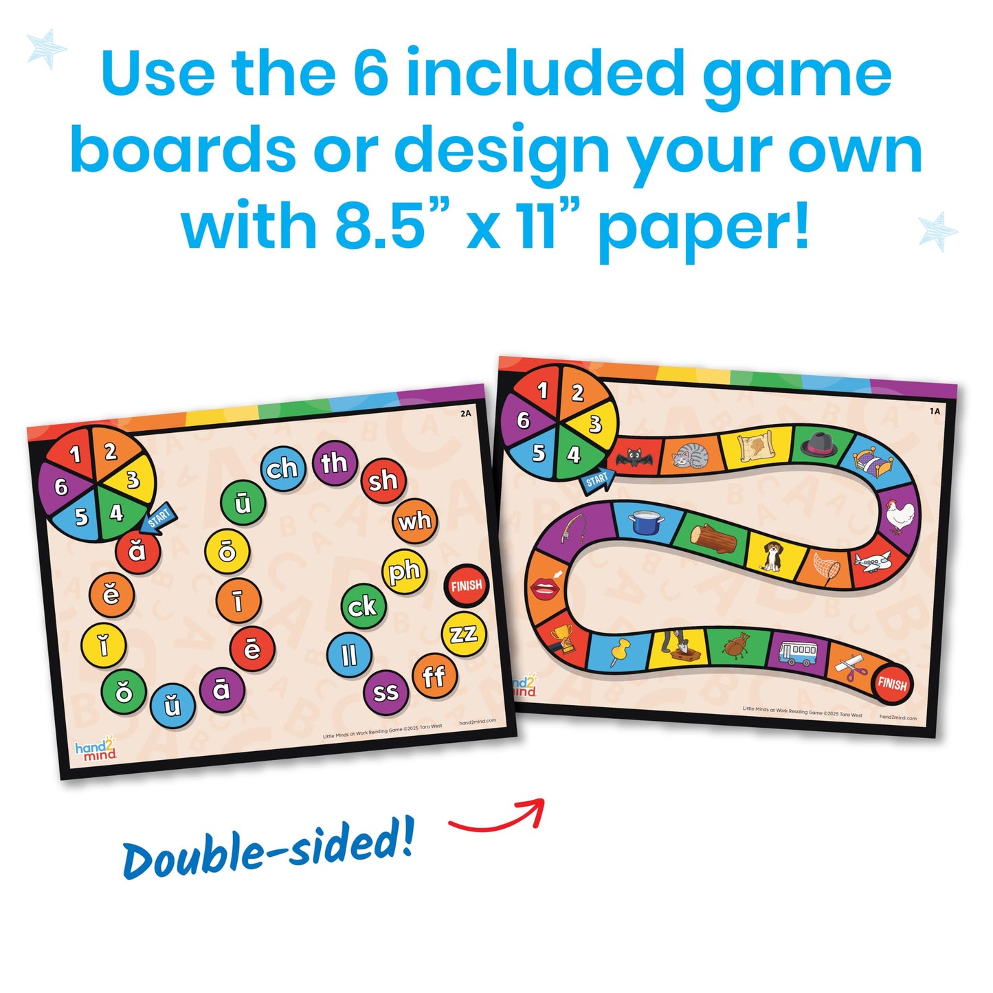 Preschool Reading & Math Learning Game Tray Set