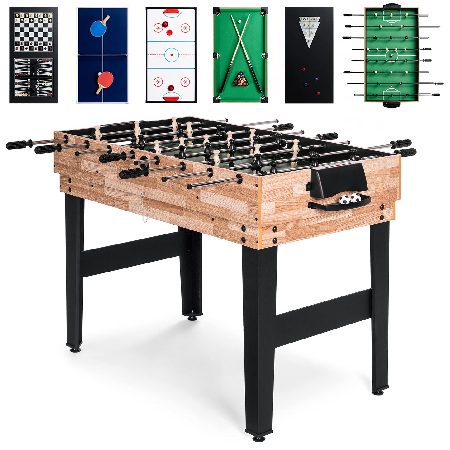 Multi Game Table Set for Family Game Room Fun