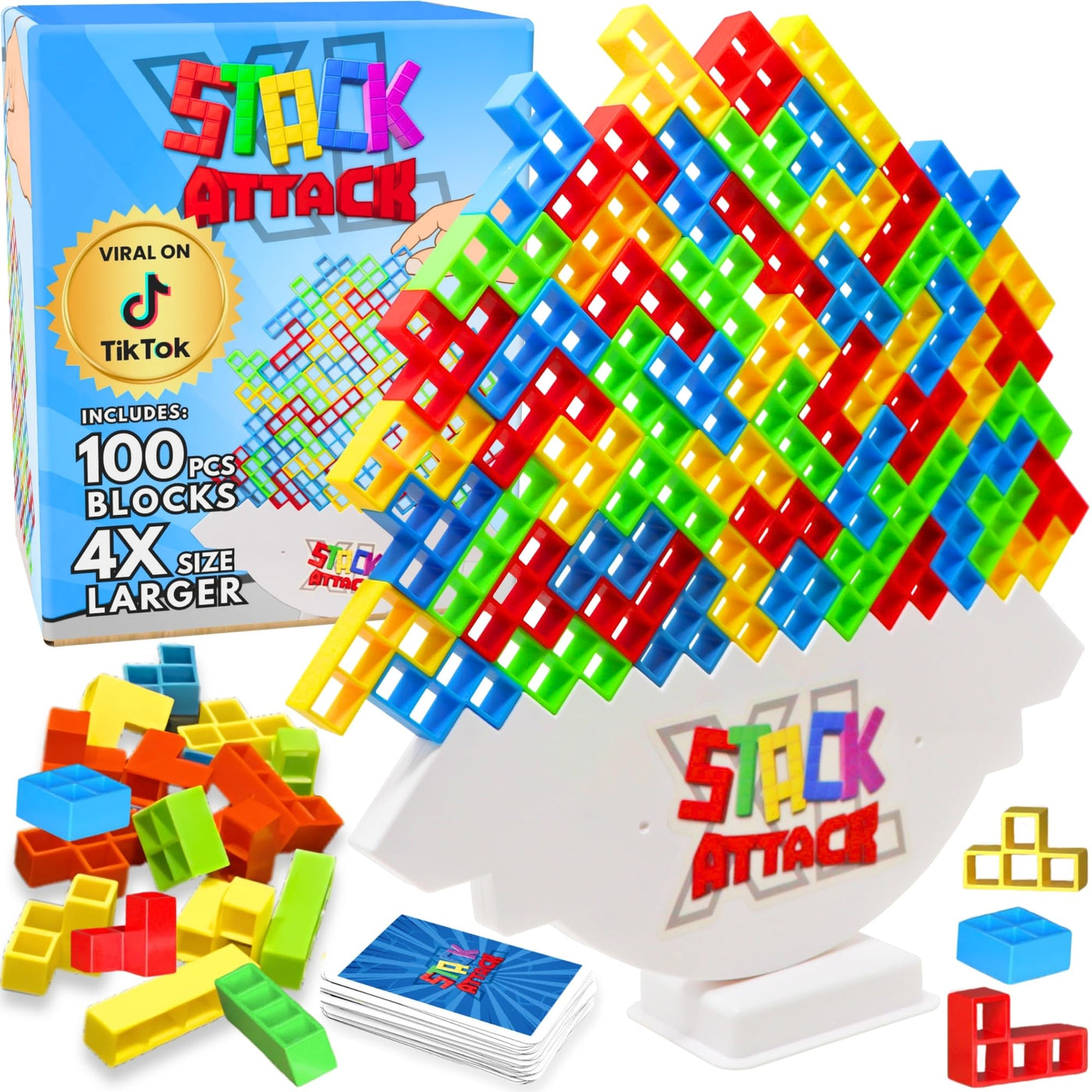 Stacking Tower Game for Kids & Adults Family Fun
