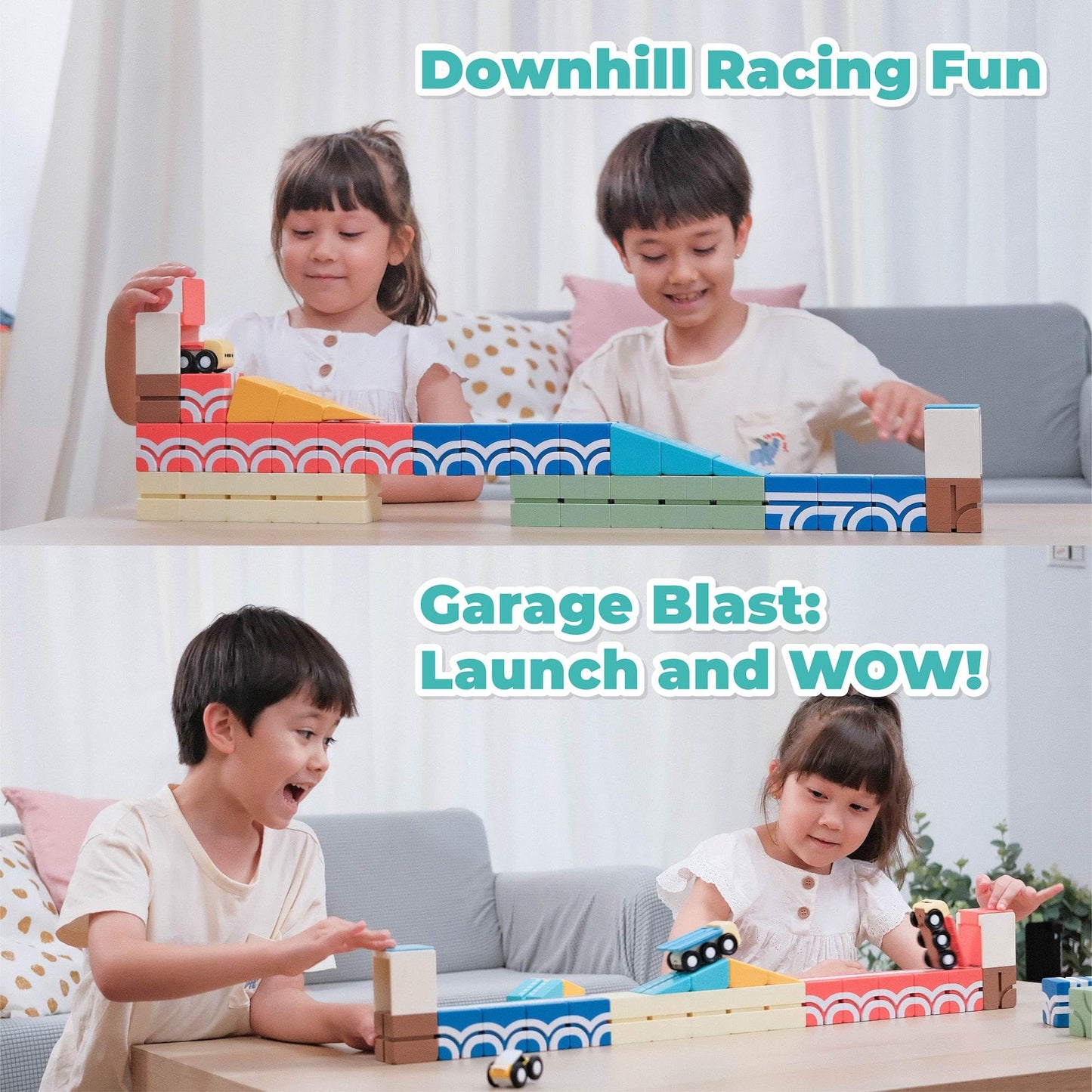 Magnetic Building Tiles Set for Kids