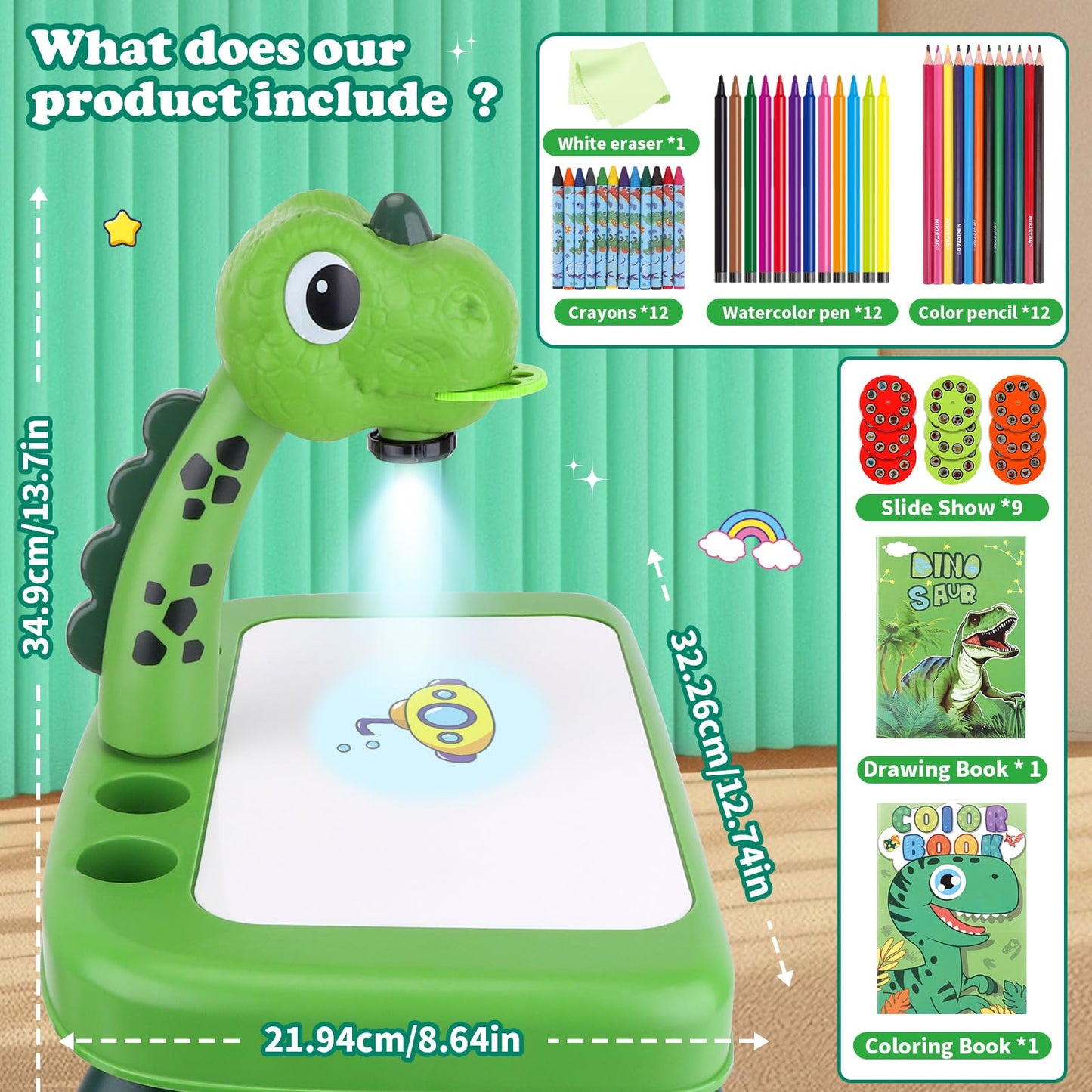 Kids Drawing Projector Art Activity Set