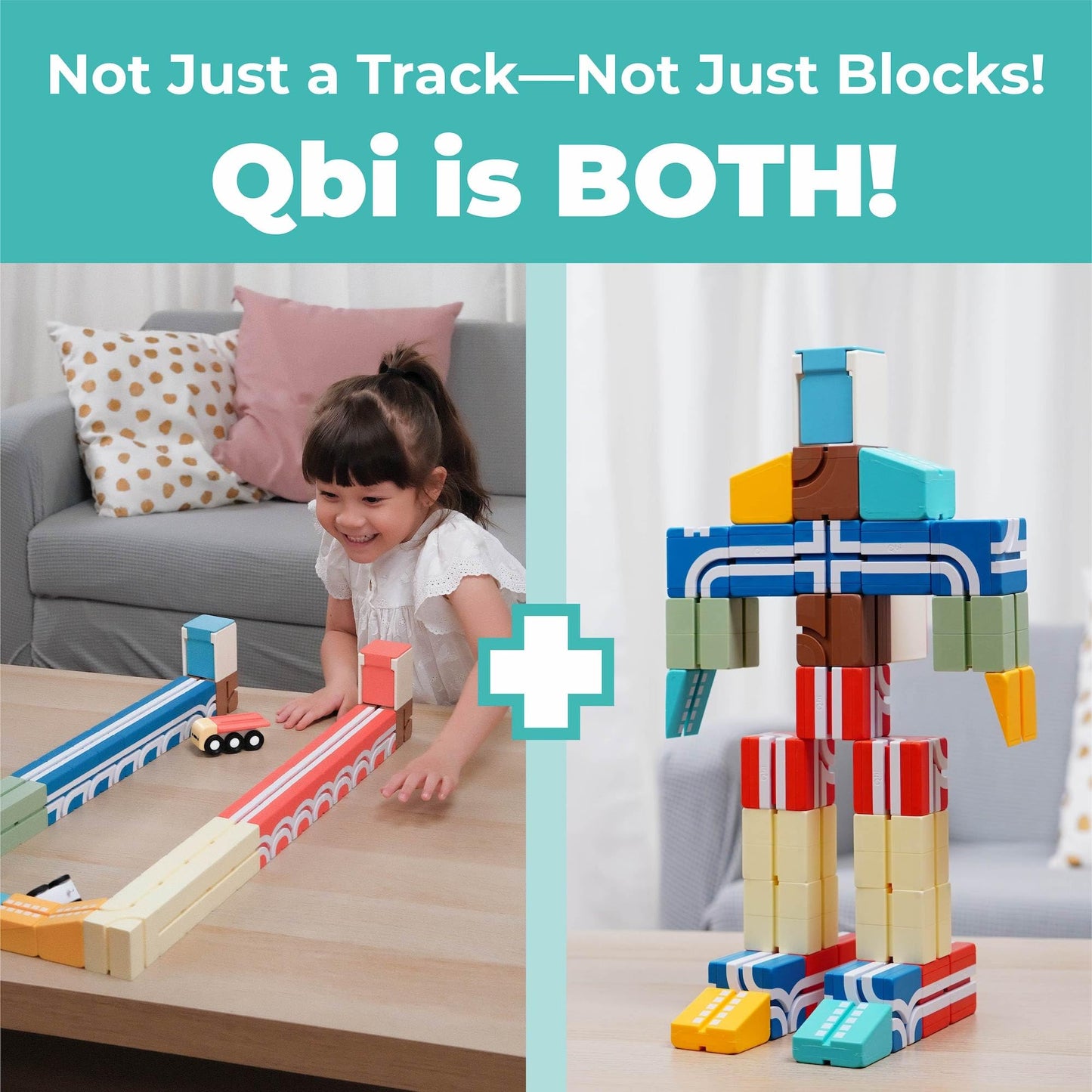 Magnetic Building Tiles Set for Kids