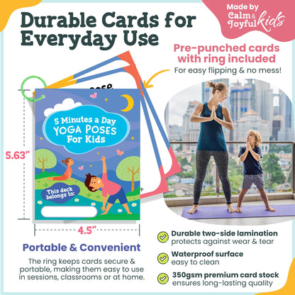 Calm Down Corner Kit with Mindfulness Cards for Kids