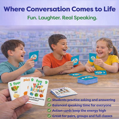 English Q&A Card Game for Kids Learning