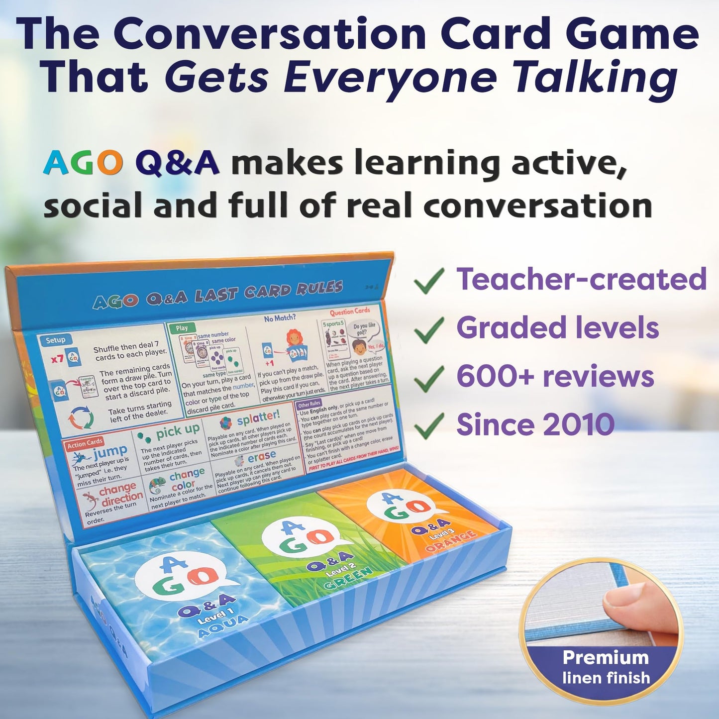 English Q&A Card Game for Kids Learning