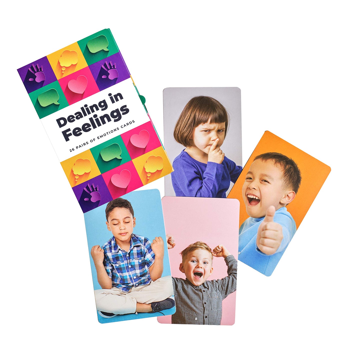 Real Photo Emotion Cards with Matching Game