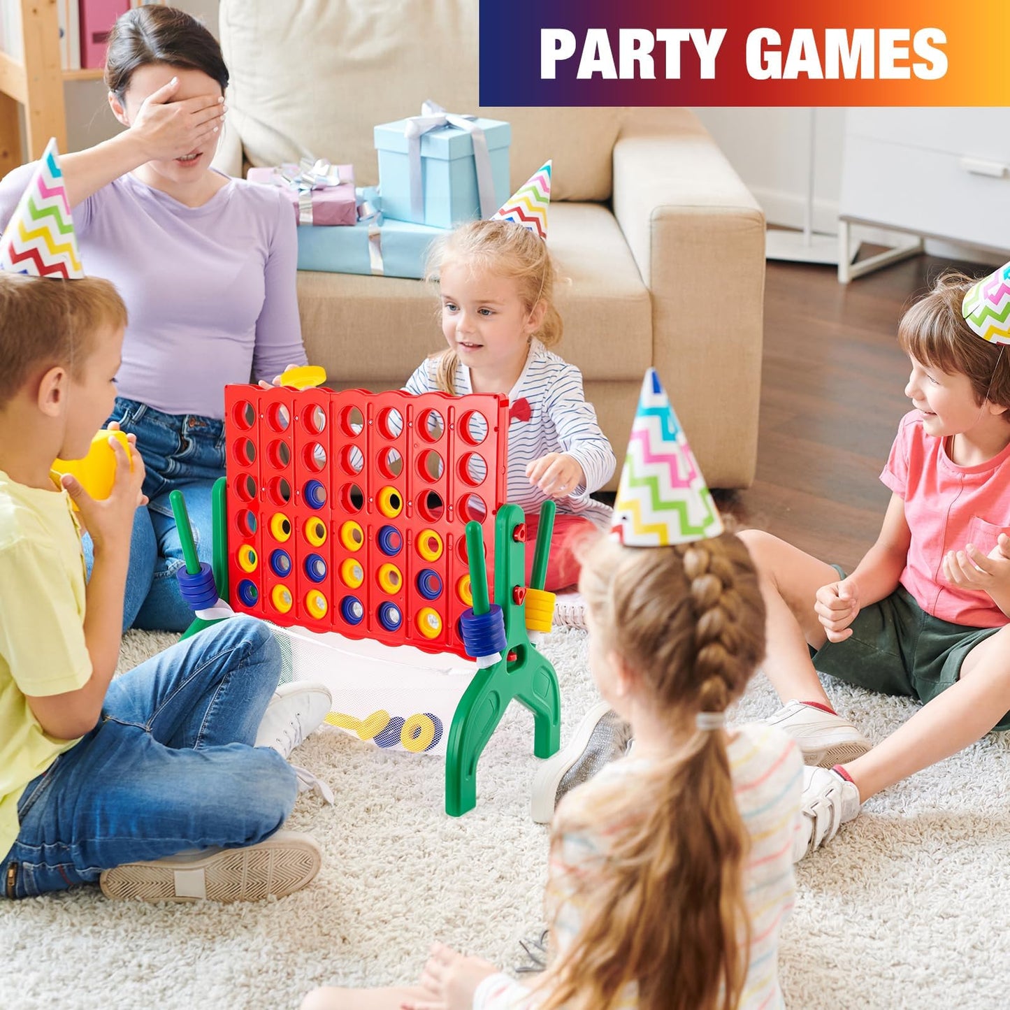 4 In A Row Game Set for Kids & Family Fun