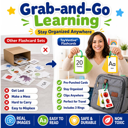 TOYVENTIVE First 250 Thick Toddler Flash Cards