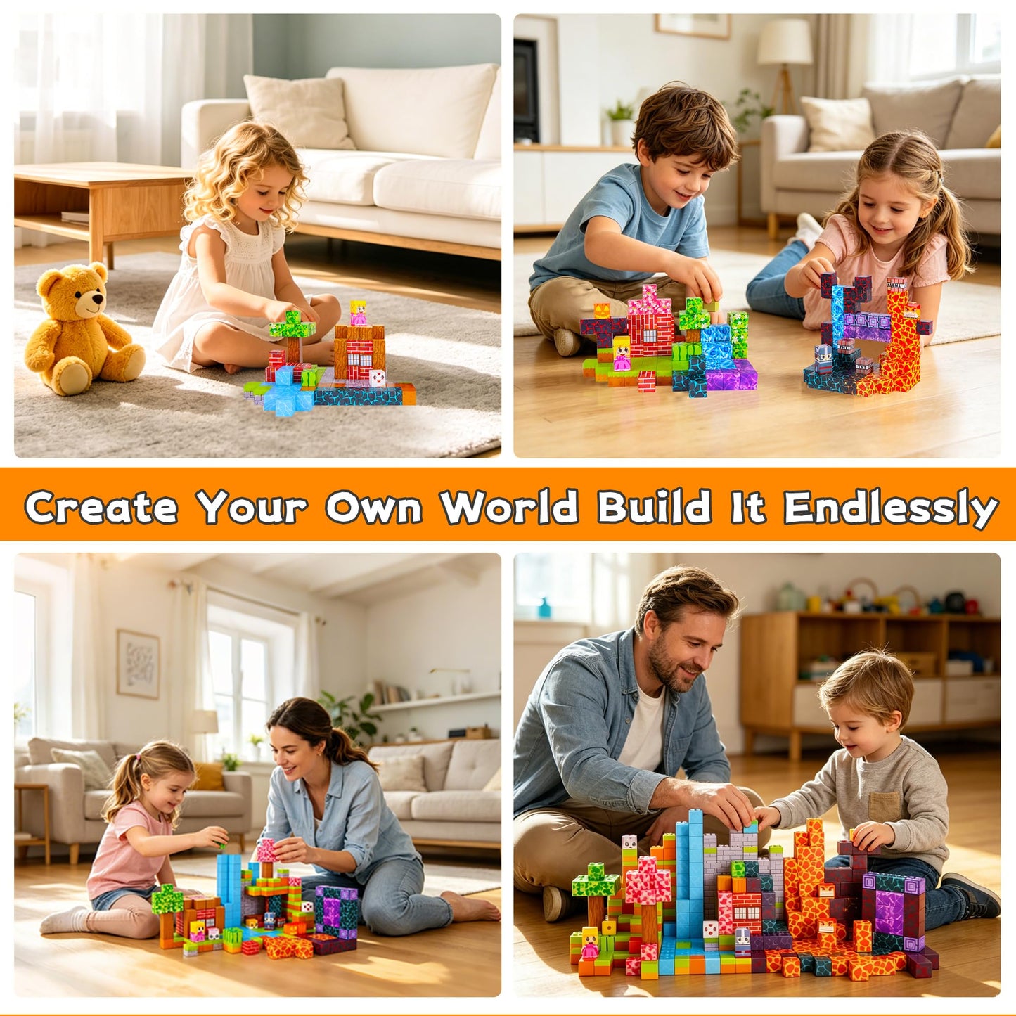 Magnetic Building Blocks STEM Toy Set