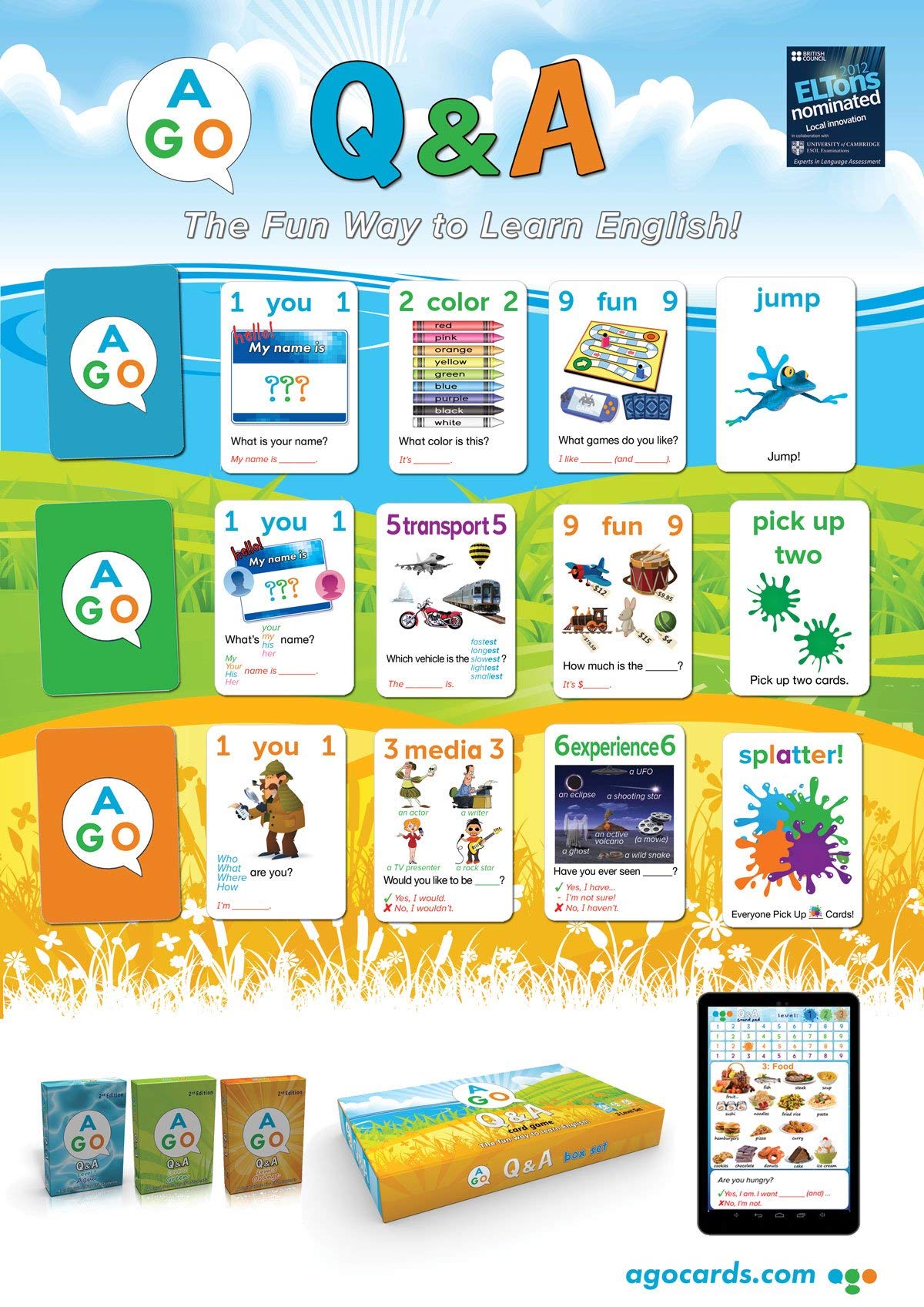 English Q&A Card Game for Kids Learning
