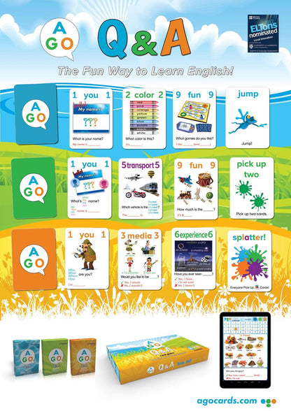 English Q&A Card Game for Kids Learning