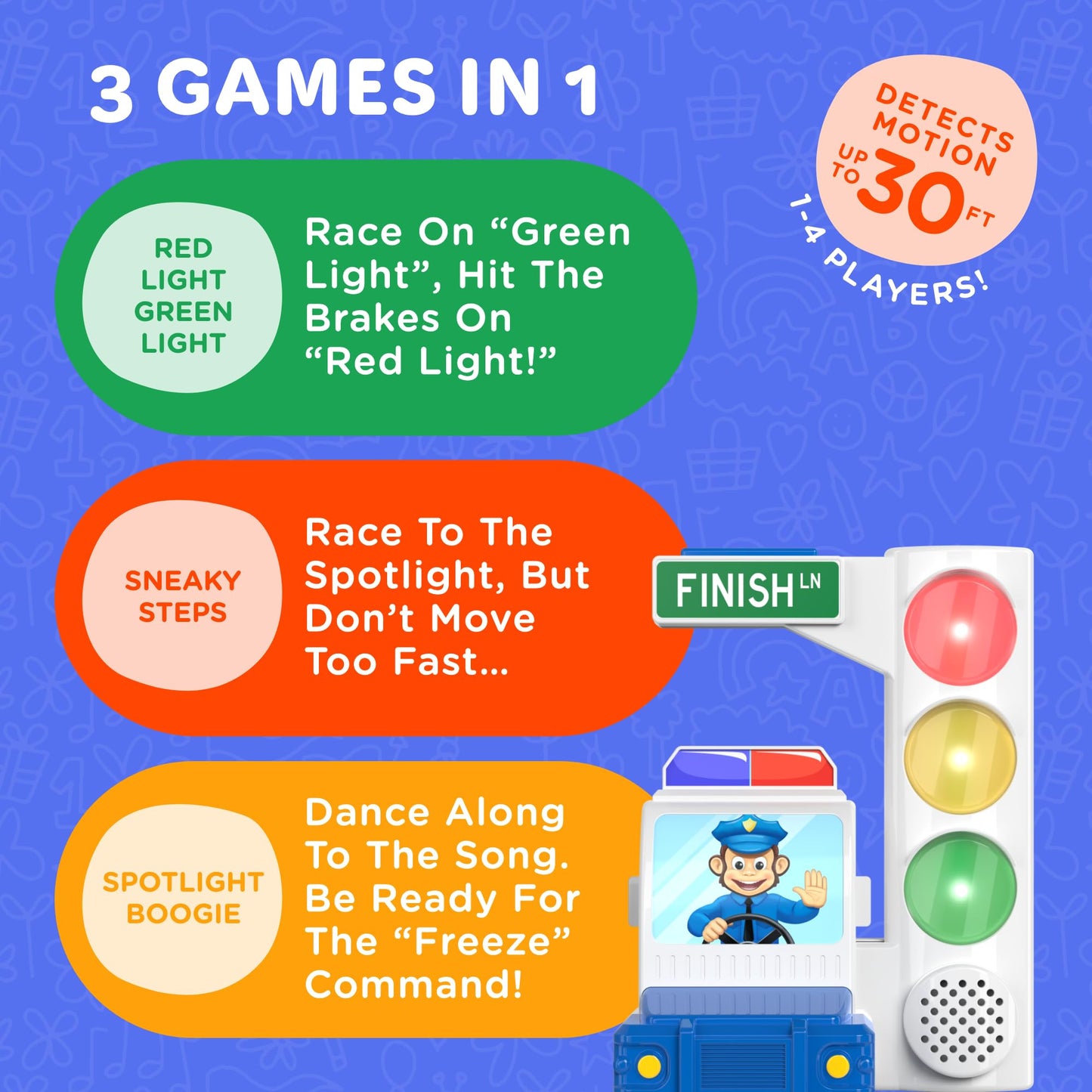 Red Light Green Light Motion Game for Kids & Family