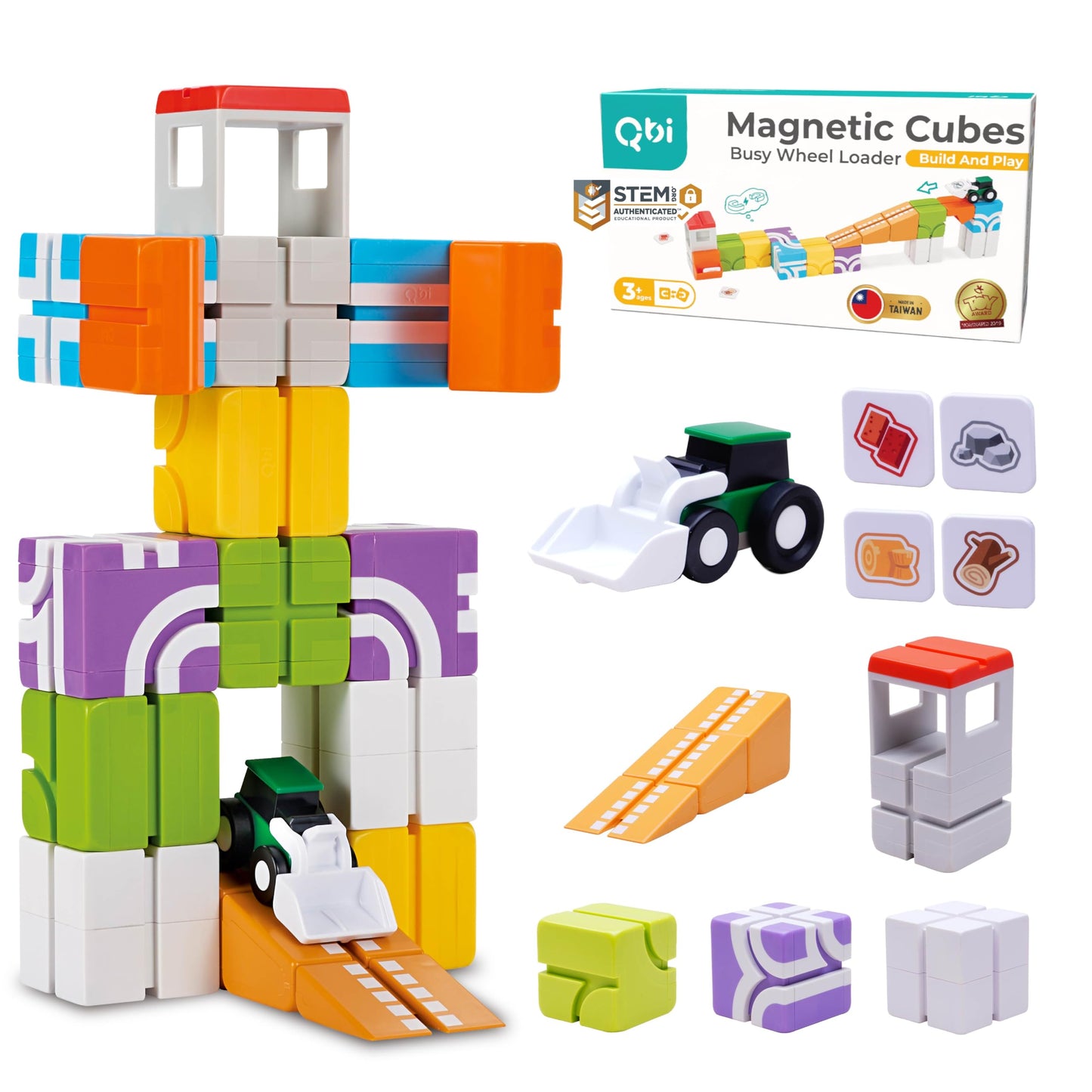 Magnetic Building Tiles Set for Kids