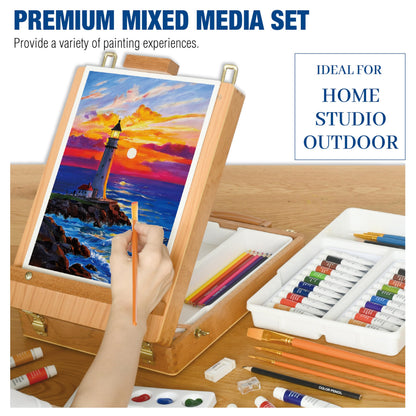 Acrylic Painting Kit with Easel Supplies