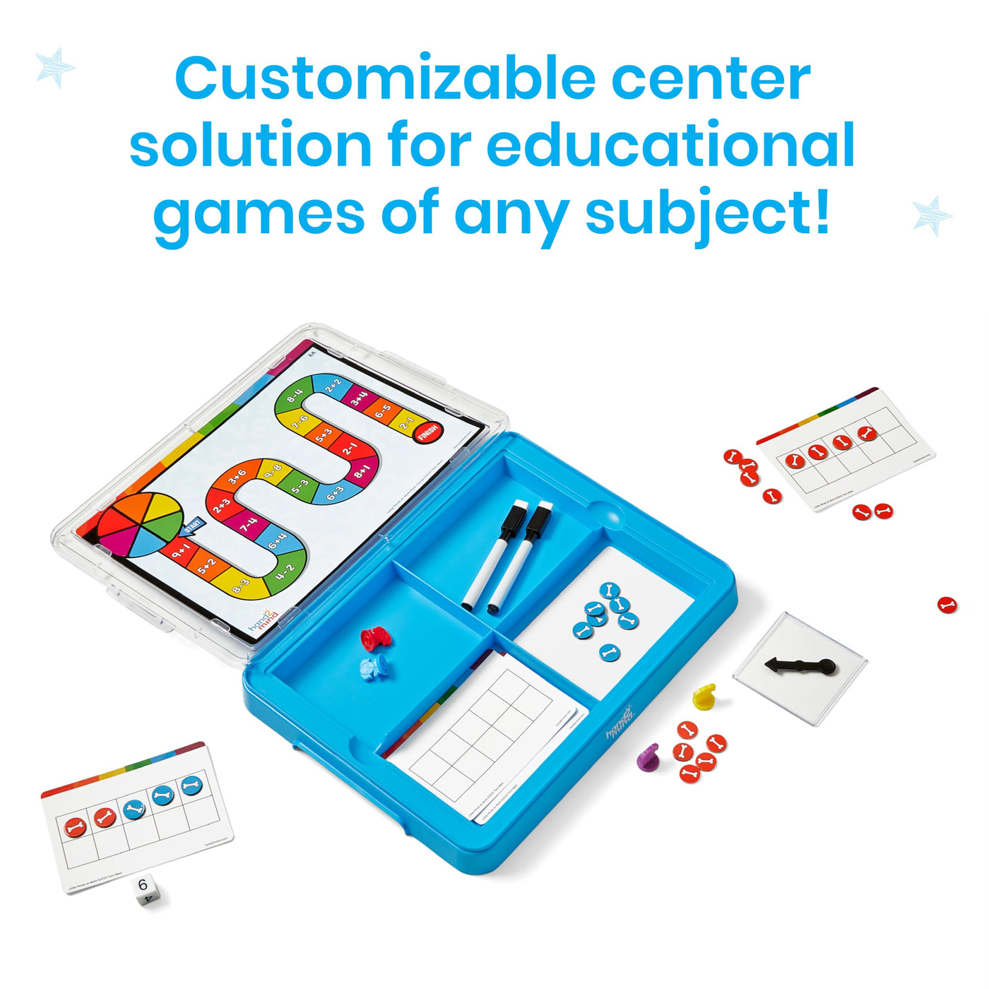 Preschool Reading & Math Learning Game Tray Set