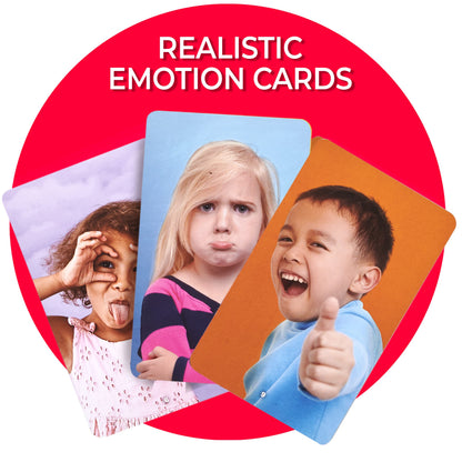 Real Photo Emotion Cards with Matching Game