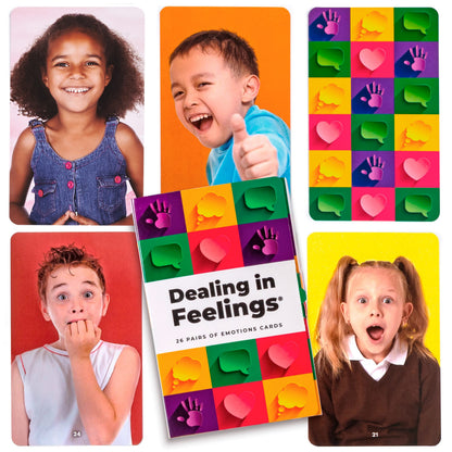 Real Photo Emotion Cards with Matching Game