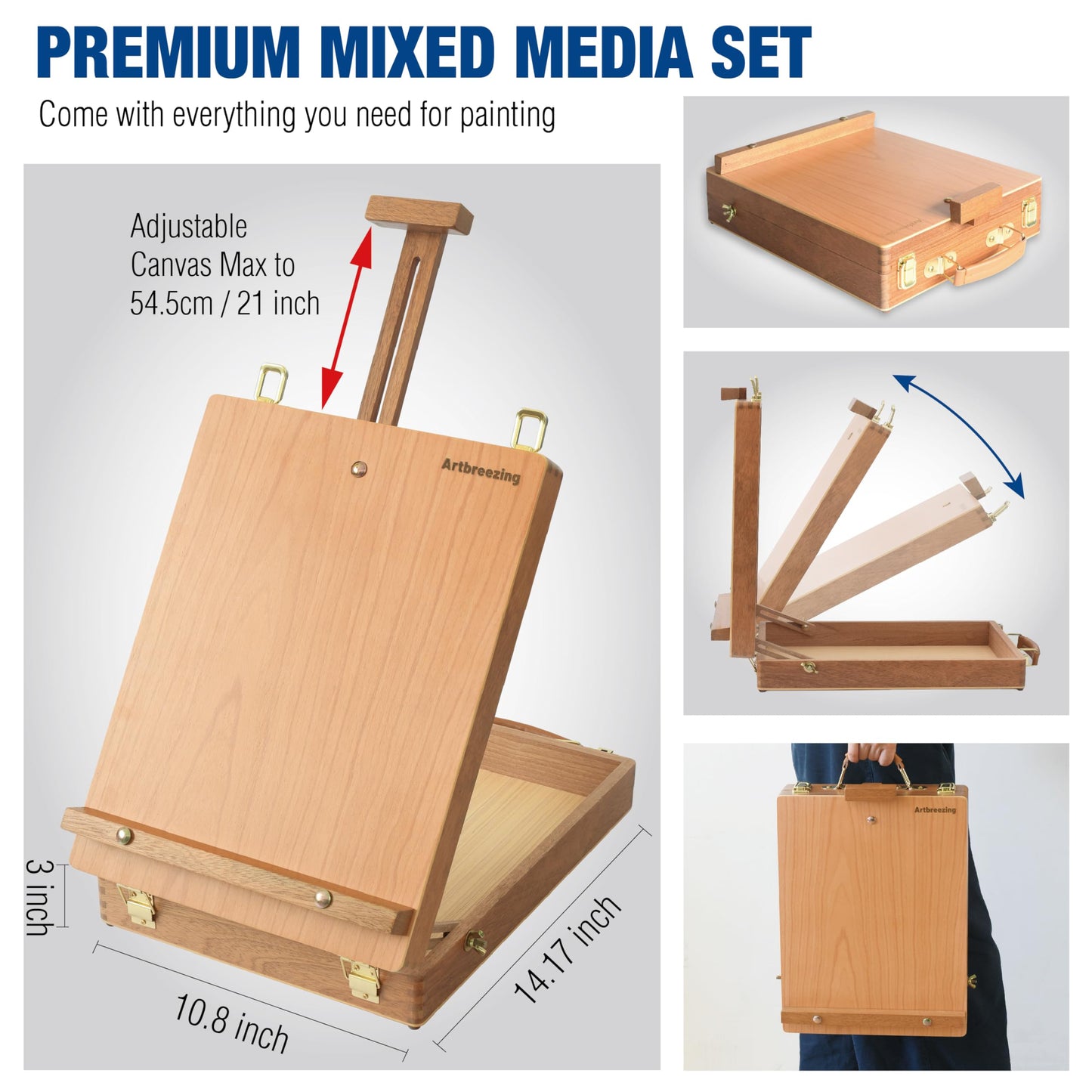 Acrylic Painting Kit with Easel Supplies