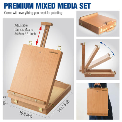 Acrylic Painting Kit with Easel Supplies