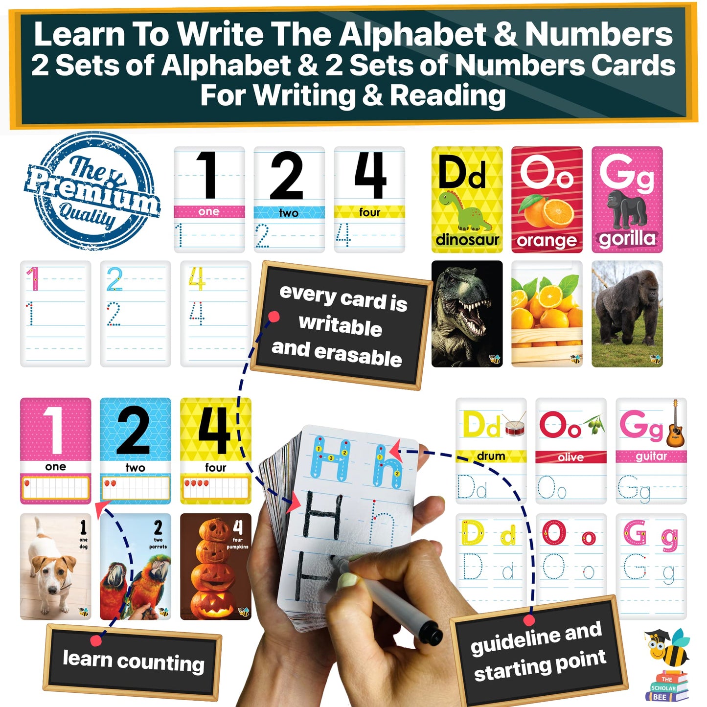 Toddler Flash Cards Learning Box Set with Pictures