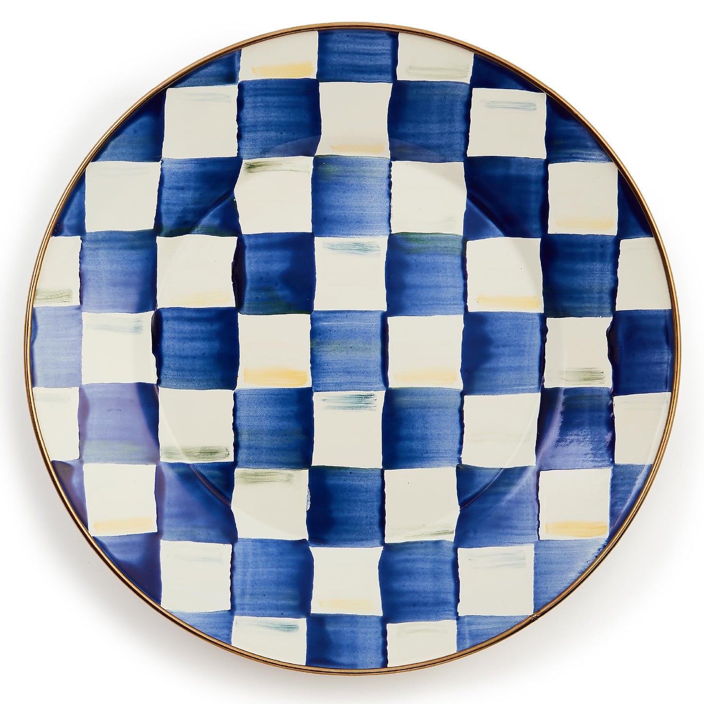 Decorative Enamel Dinner Plate 10 Inch