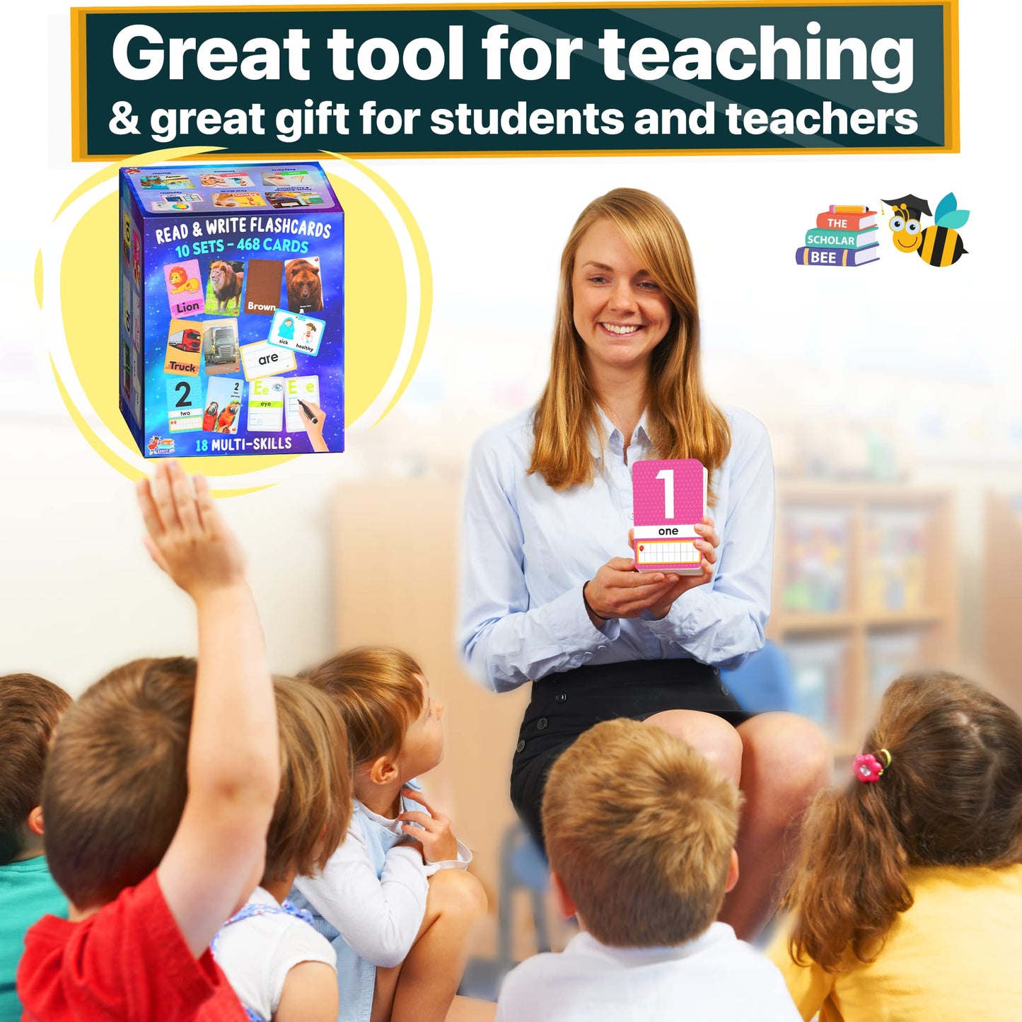 Toddler Flash Cards Learning Box Set with Pictures