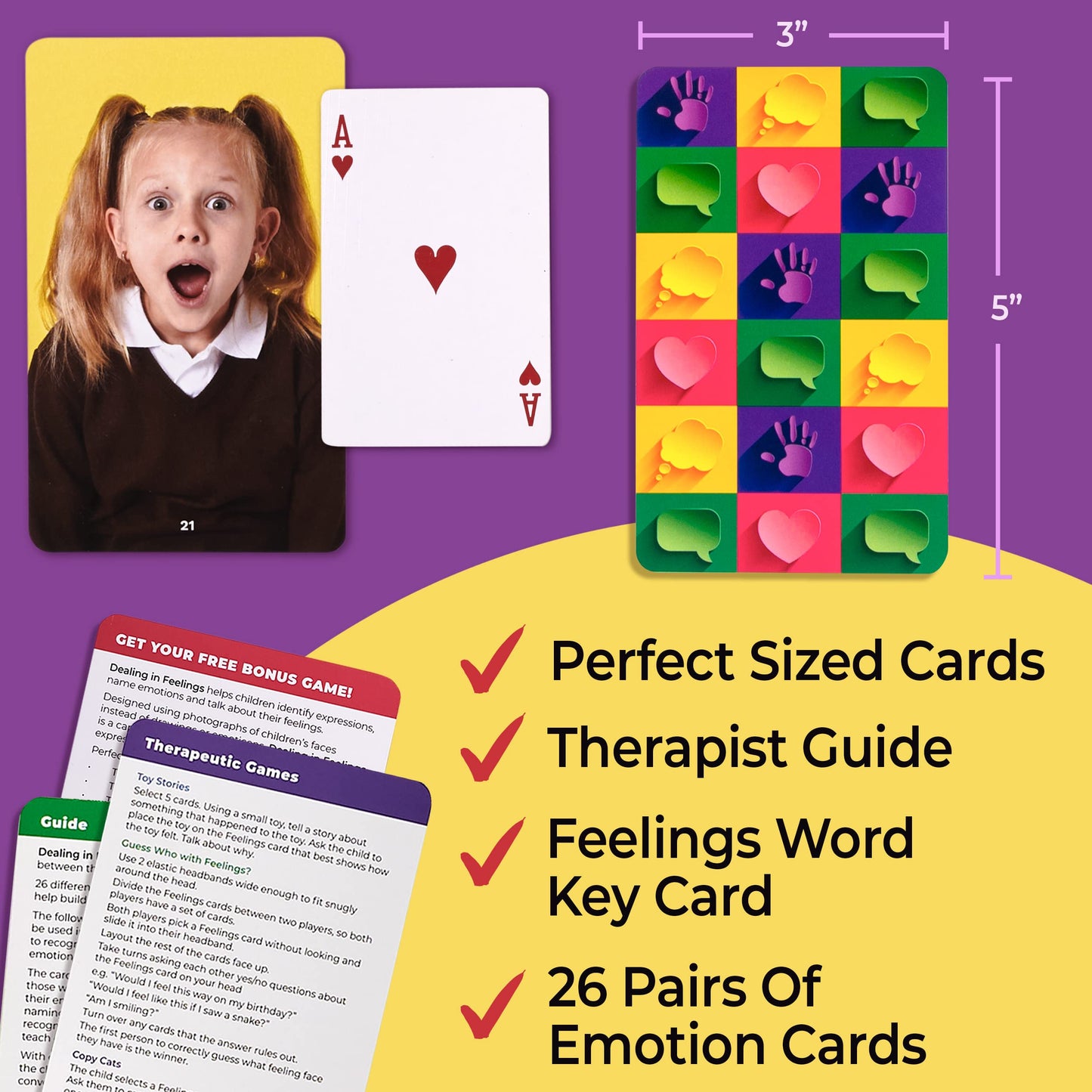 Real Photo Emotion Cards with Matching Game