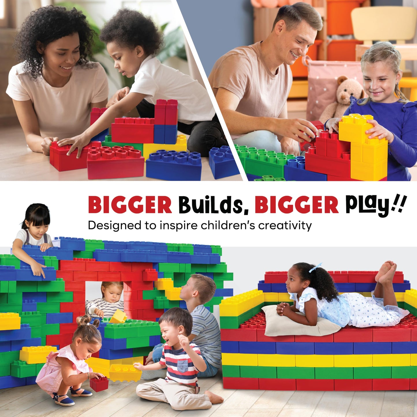 Big Building Blocks - Multicolors - Parent
