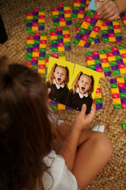 Real Photo Emotion Cards with Matching Game