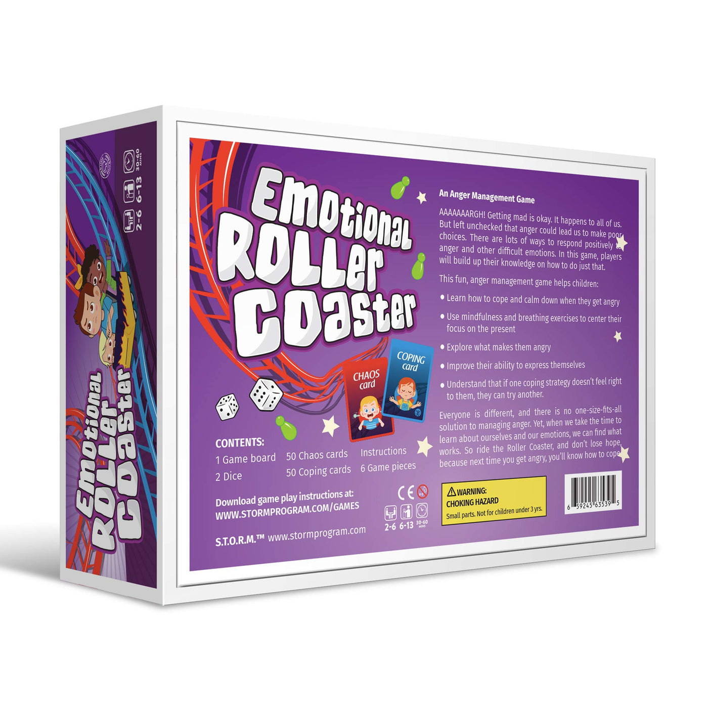 Anger Management Board Game for Kids & Families