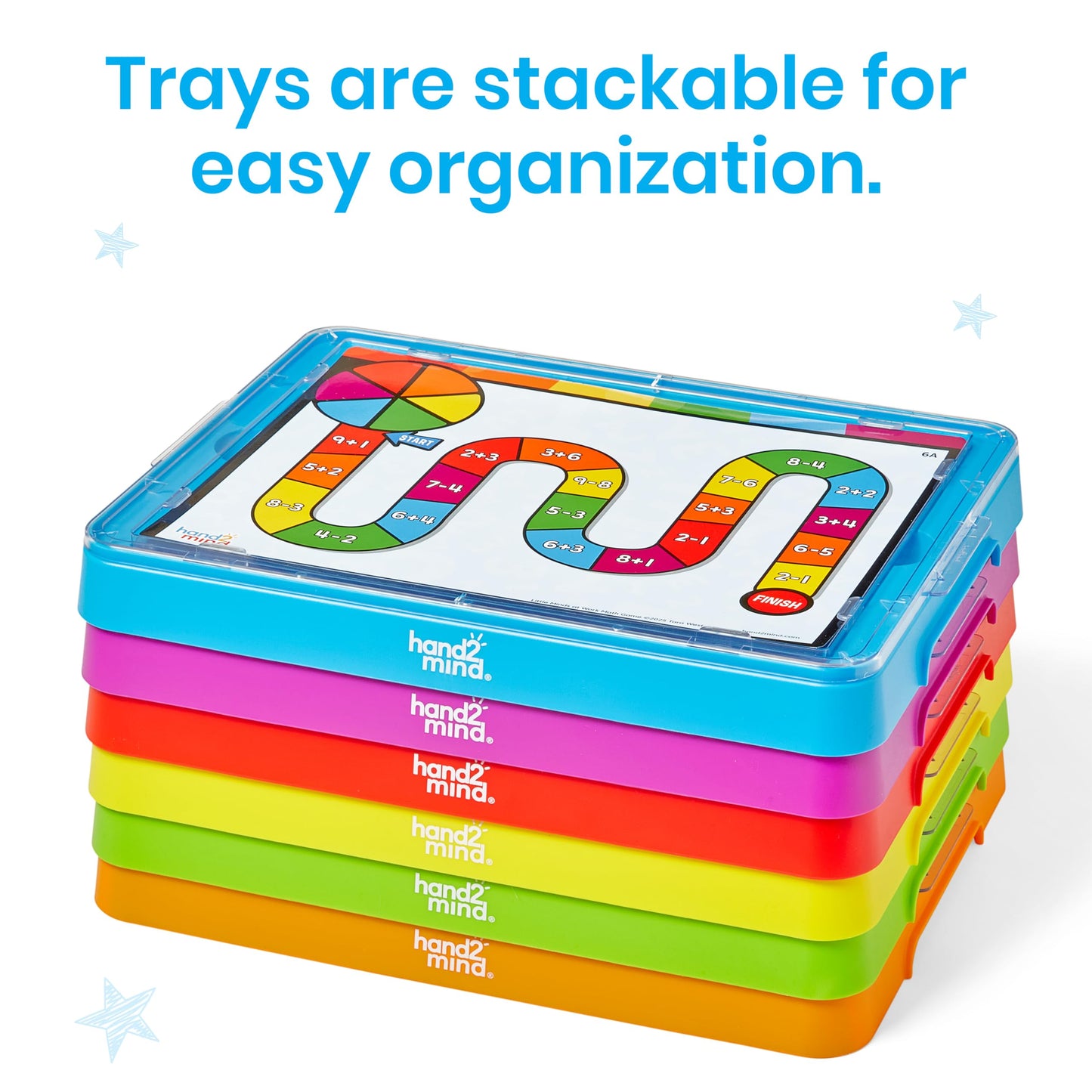 Preschool Reading & Math Learning Game Tray Set