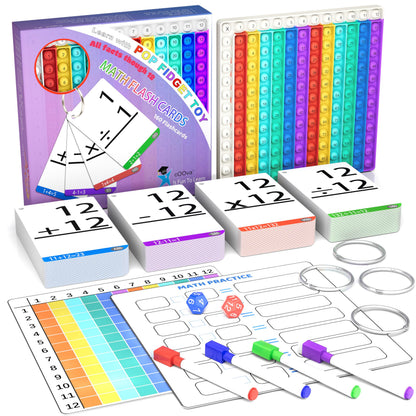 Educational Flash Cards Sight Word Math Game