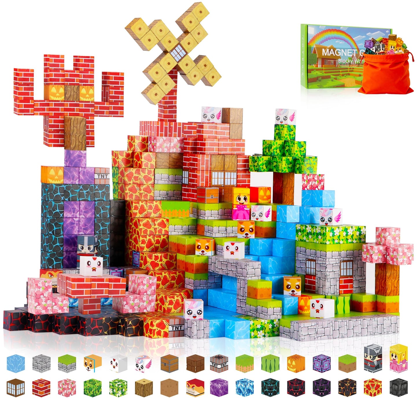 Magnetic Building Blocks STEM Toy Set