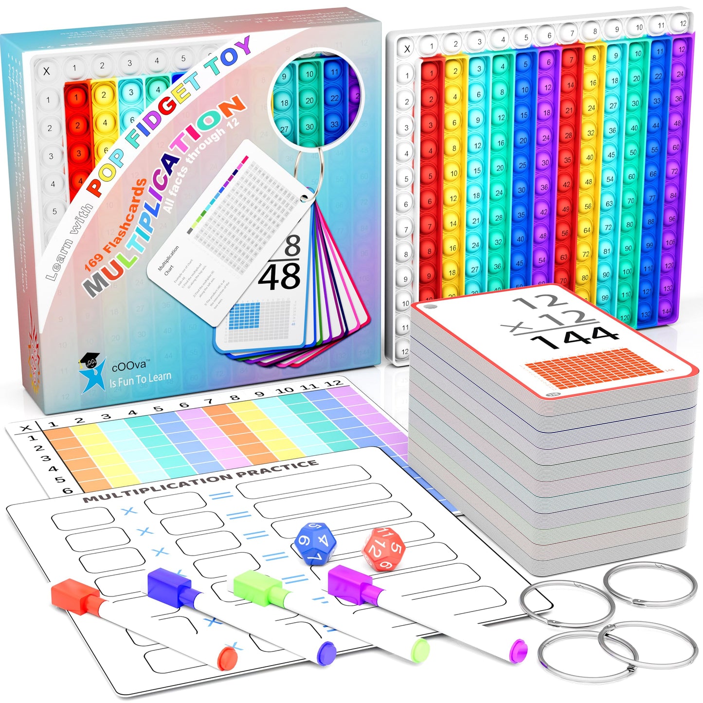 Educational Flash Cards Sight Word Math Game