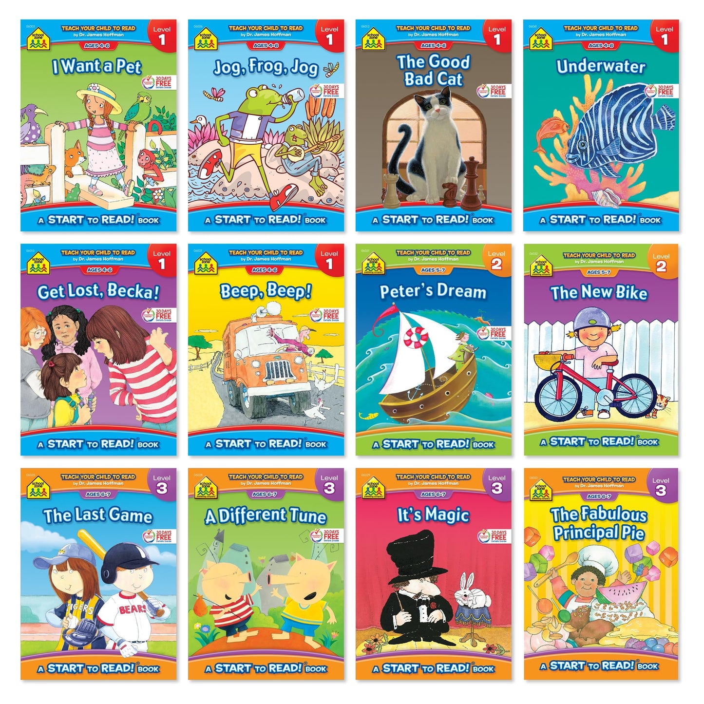 Start to Read Book Set for Preschool & Kids