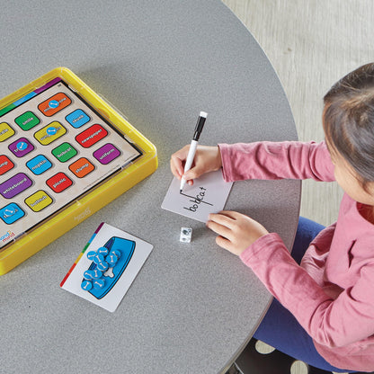 Preschool Reading & Math Learning Game Tray Set