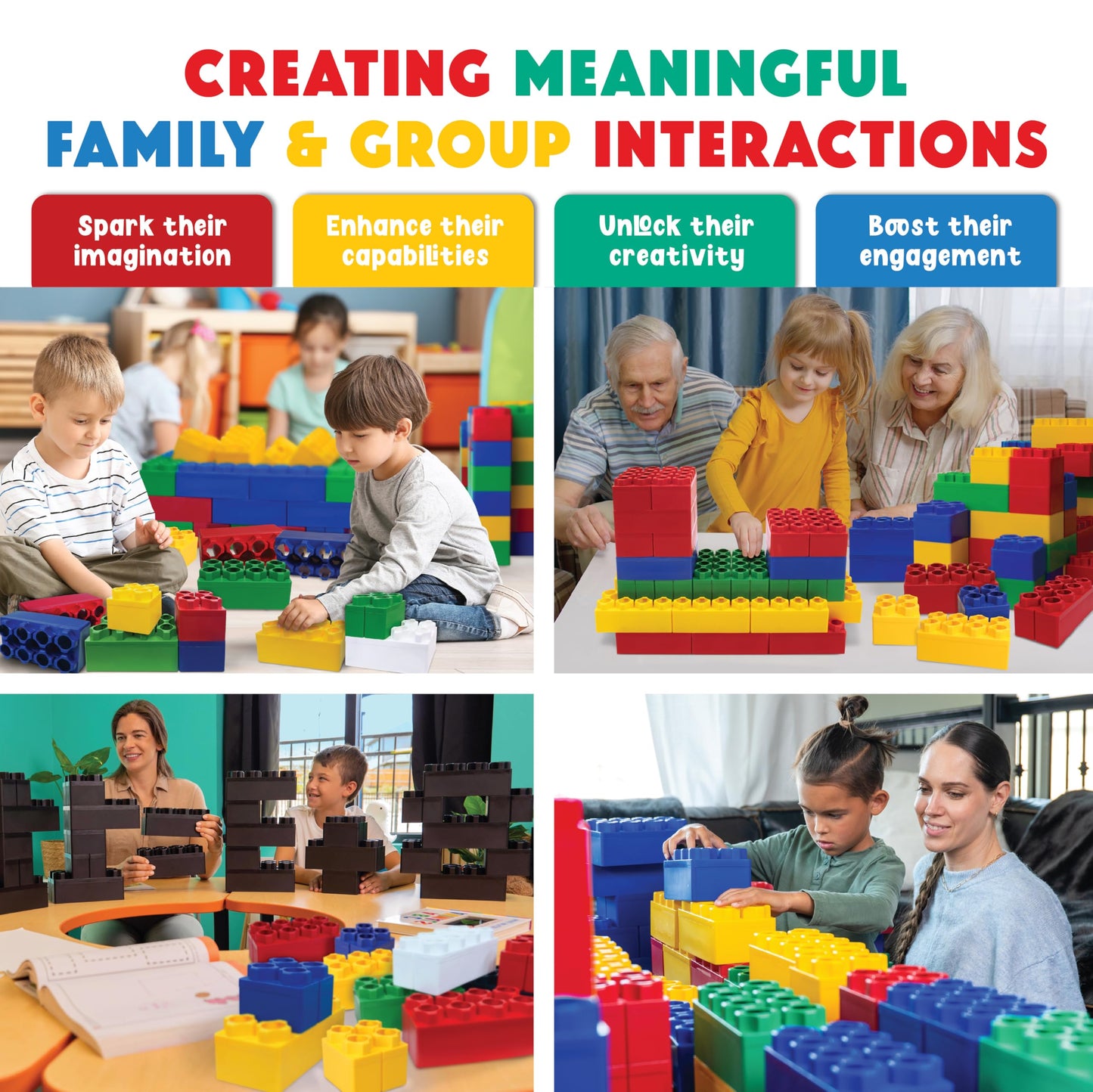 Big Building Blocks - Multicolors - Parent